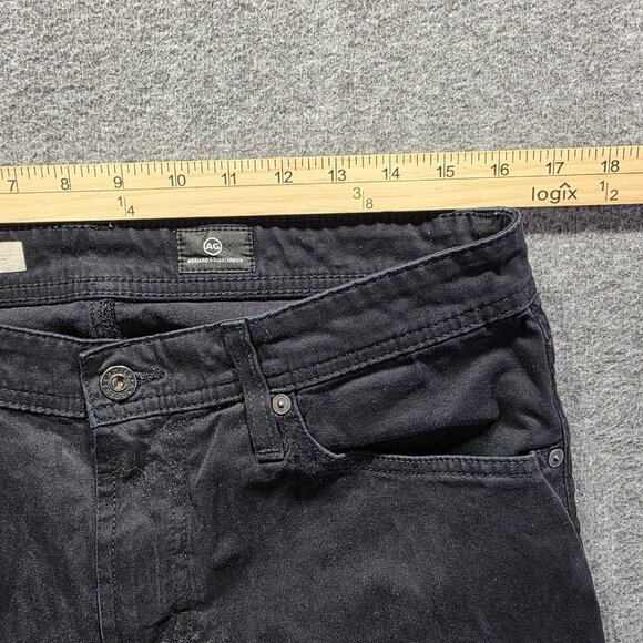 AG Adriano Goldschmied Jeans Mens 32x34 Black The Graduate Tailored Leg Denim - Picture 6 of 9